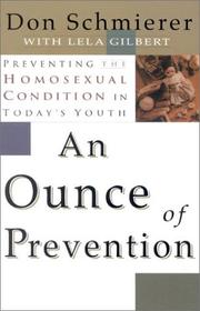 Cover of: An Ounce of Prevention by Don Schmierer, Don Schmierer