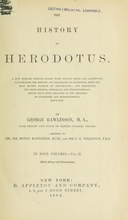 Cover of: History of Herodotus: a new English version