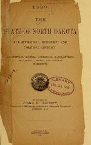 Cover of: 1889 by South Dakota. Commissioner of immigration