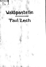 Cover of: Waldpastelle by von Paul Getz.