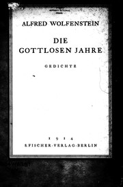 Cover of: Die gottlosen Jahre