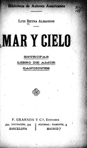 Cover of: Mar y cielo by Luis Reyna Almandos.