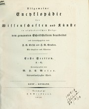 Cover of: Allgemeine Encyclopädie der Wissenschaften und Künste in alphabetischer Folge von genannten Schriftstellern
