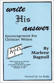 Write His Answer by Marlene Bagnull