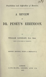 Cover of: A review of Dr. Pusey's Eirenicon