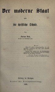 Cover of: Der moderne Staat und die christliche Schule by Florian Riess