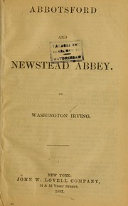Cover of: Abbotsford and Newstead abbey by Washington Irving