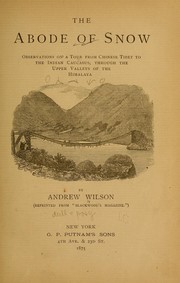 Cover of: The abode of snow