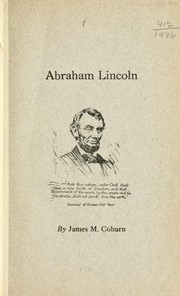 Cover of: Abraham Lincoln by James M. Coburn