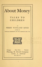 Cover of: About money; talks to children