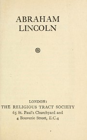 Cover of: Abraham Lincoln by Richard Lovett