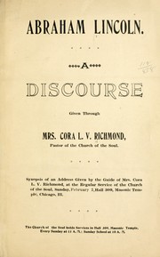 Cover of: Abraham Lincoln