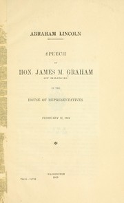 Cover of: Abraham Lincoln by Graham, James McMahon