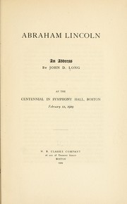 Cover of: Abraham Lincoln