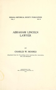 Cover of: Abraham Lincoln, lawyer by Charles W. Moores