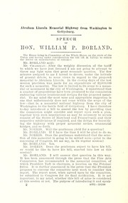 Cover of: Abraham Lincoln memorial highway from Washington to Gettysburg by William Patterson Borland