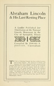 Cover of: Abraham Lincoln & his last resting place