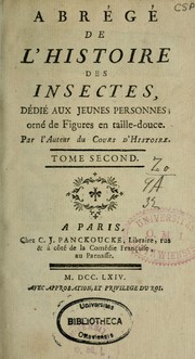 Cover of: Abrégé de l'histoire des insectes: dédié aux jeunes personnes