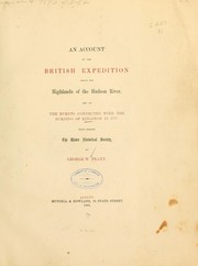 Cover of: An account of the British expedition above the highlands of the Hudson river | George W. Pratt