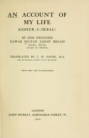 Cover of: An account of my life (Gohur-i-ikbal)