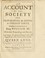 Cover of: An account of the Society for Propagating the Gospel in Foreign Parts