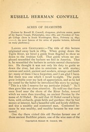 Cover of: Acres of diamonds: a lecture