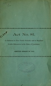 Act no. 81 by Louisiana