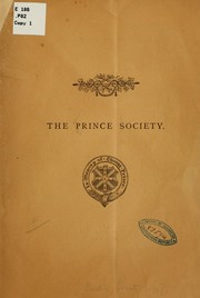 Cover of: [Act of incorporation, constitution, by-laws, etc. by Prince Society (Boston, Mass.)
