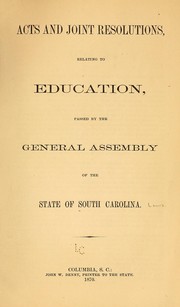 Cover of: Acts and joint resolutions