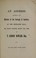 Cover of: An address delivered to the electors of the borough of Banbury, at the exchange hall, on Friday evening, March 12th, 1880