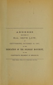 Cover of: Address delivered by Hon. Seth Low by Seth Low