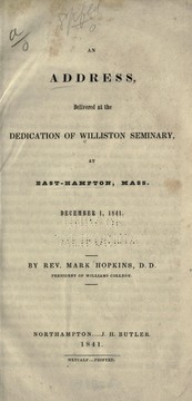 Cover of: An address, delivered at the dedication of Williston seminary: at East-Hampton, Mass. December 1, 1841