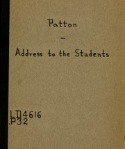 Cover of: An address to the students of Princeton University in Marquand Chapel, Sunday afternoon, January 30, 1898, by President Patton | Francis L. Patton