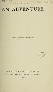 Cover of: An adventure