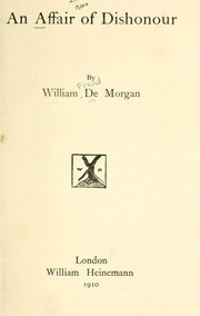 Cover of: An affair of dishonour