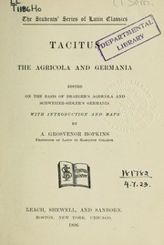 Cover of: Agricola and Germania by P. Cornelius Tacitus