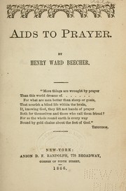 Cover of: Aids to prayer