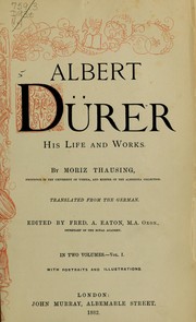 Cover of: Albert Dürer: his life and works.