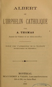 Cover of: Albert, ou, L'Orphelin catholique