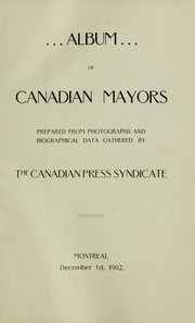 Cover of: Album of Canadian mayors
