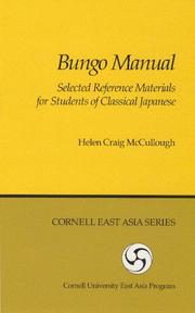 Cover of: Bungo manual: selected reference materials for students of classical Japanese