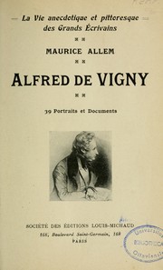 Cover of: Alfred de Vigny