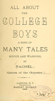 Cover of: All about the college boys | Rachel