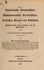 Cover of: Allgemeine Länder- und Völkerkunde by Berghaus, Heinrich Karl Wilhelm