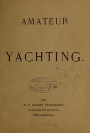 Cover of: Amateur yachting