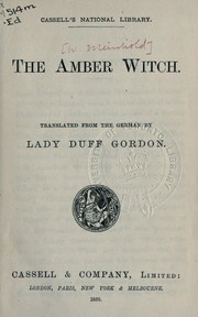 Cover of: The amber witch by Wilhelm Meinhold