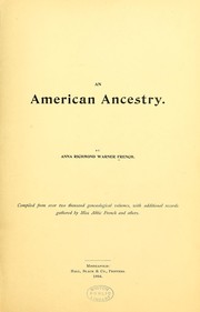 Cover of: An American ancestry by Anne Warner