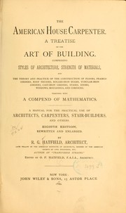 Cover of: The American house carpenter. by R. G. Hatfield