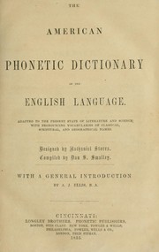 Cover of: The American phonetic dictionary of the English language | 