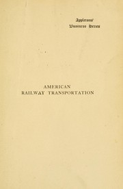Cover of: American railway transportation